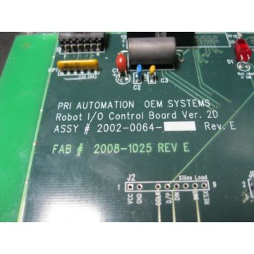 PRI AUTOMATION 2008-1025 PCB IO BOARD