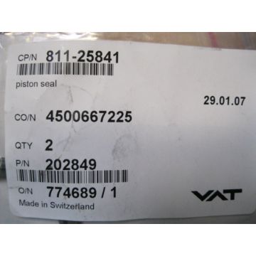 VAT 202849 PISTON SEALVATVALVE
PN 500110235