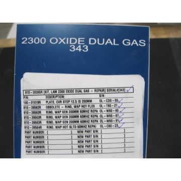 Lam Research LAM 2300 PROCESS KIT FOR 2300 OXIDE DUAL GAS