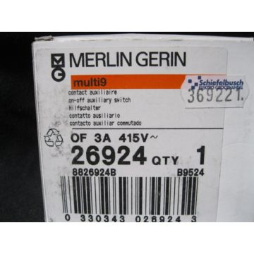 MERLIN GERIN 26924 CONTACT AUXILLARY 3A 415VAC