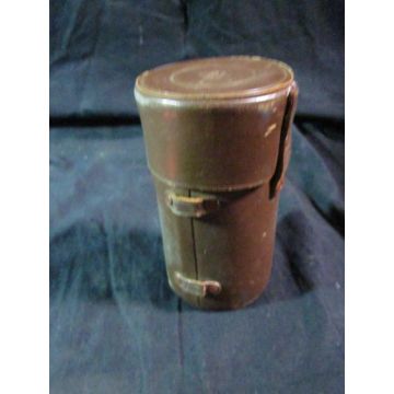 Generic Lens Leather Brown Case 3 Diameter 5 12 in Long