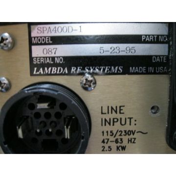 TDK-LAMBDA-PHYSIK-NEMIC 4259601 CONTROLLER MEGASONIC AMPL