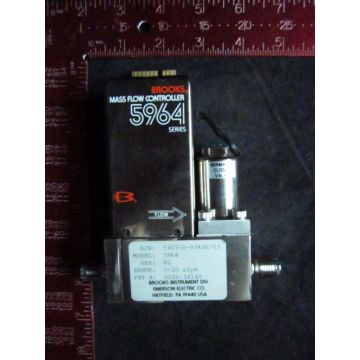Brooks 5964-N2-0-10SLPM MFC - Mass Flow Controller Model 5964 gas N2 Range 0-10 SLPM