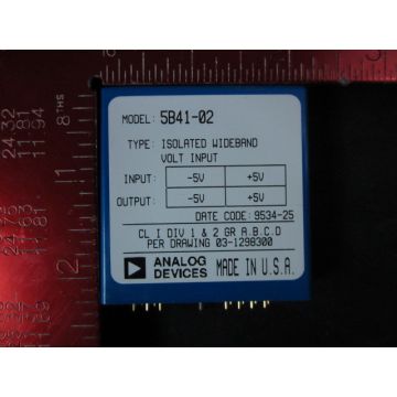 Analog Devices 5B41-02 Isolated Wide Bandwidth Millivolt and �Voltage Input Input -5v to 5v Output -