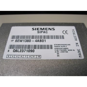 SIEMENS 6EW1380-4AB01 POWER SUPPLY PS SYSTEM