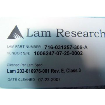 Lam Research LAM 716-031257-309-A RING EDGE