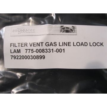 775-008331-001 FILTER VENT GAS LINE LOAD LOCK WGFG01RH2