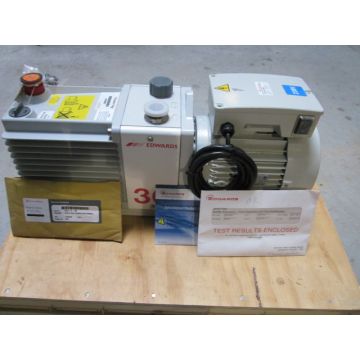 EDWARDS VACUUM INC A37415903R EDWARDS E2M30 220-240V 1PH 50-60HZ WITH FITTING AND TEST RESULT ENCLOS