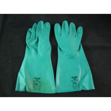 Ansell Sol-Vex Green Nitrile Gloves 63 prCuff Style Straight Grip Design Sandpatch Various Sizes Pa