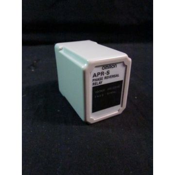 OMRON APR-S Relay PHASE RESERVE PROTECTION RELAY VOLTAGE 200220 VAC F R E Q 5060HZ