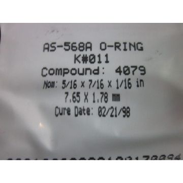 KALREZ AS-568A-011-CPD-4079 O-RING516X 716 X 116 IN765 X 178 MM
