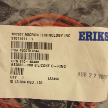 Eriks AS3582-280 Silicone O-Ring  ID 13984 CSD 139