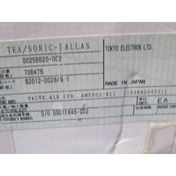 TEL B2012-002849-1 VALVE AIR OPR AMDS00-X11MARK