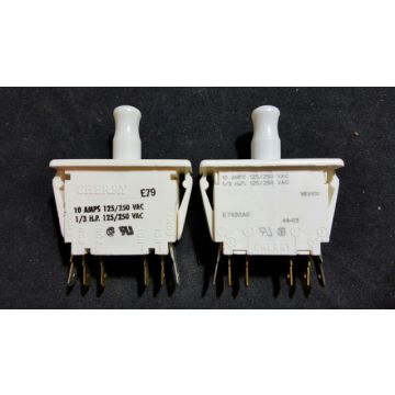 CHERRY E7930A0 Switch Door 10 AMPS 125250 VAC 13 HP 125250 VAC Pack of 2--not in original packaging