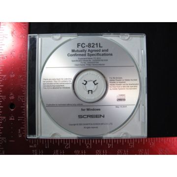 DAI NIPPON SCREEN DNS FC-821L-SPECS CD-ROM