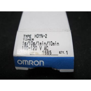 OMRON H3YN-2 TIMER 100VAC 2 SEC DELAY