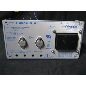 POWER-ONE HCC15-3-A INPUT 100120215230-240 V 24 19 10 10A 47-63 Hz OUTPUT 15V 3A OR 12V 34A HCC15-