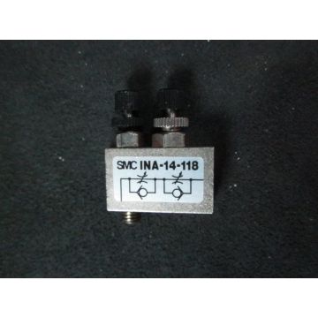 SMC INA-14-118 Dual Flow Controller--not in original packaging