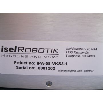 ISEL ROBOTIK USA LLC IPA-58-VKS3-1 PREALIGNER ISEL SMARTRACK