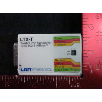 Lantronix LTX-T Transceiver IEEE 8023 10Base-T 03A10-16VDC
