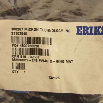 Eriks M259881-245 O-Ring Rubber fluorosilicone class fq 0135 in 4329 in