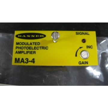 BANNER MA3-4 MODULATED PHOTOELECTRIC AMPLIFIER