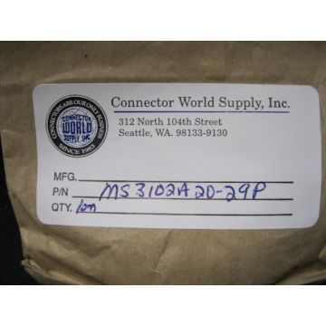 CONNECTOR WORLD MS3102A20-29P CONNECTOR BOX MT RECEPT 17P