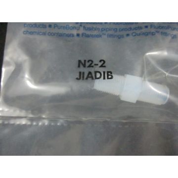 ENTEGRIS N2-2 Fitting PFA Hex Nipple SCRD 18NPT GAL