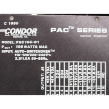 CONDOR PAC105-01 POWER SUPPLY MONITOR CONDOR