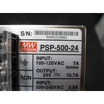 MEAN WELL PSP-500-24 POWER SUPPLY 24V 208A