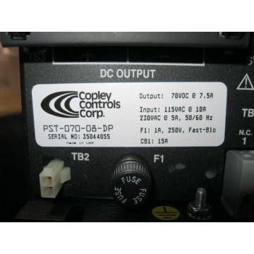 COPLEY CONTROLS PST-070-08-DP POWER SUPPLY 75VDC 10A