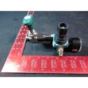 WIKERSON R00-02-L00-G89 REGULATOR WITH WILKERSON GAUGE AND NUPRO 6LV-DAVR4-P VALVE
