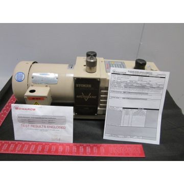 EDWARDS VACUUM INC 009-002 STOKES MICROVANE PUMP Vacuum 009-002 refurbished TEST ENCLOSED Edwards