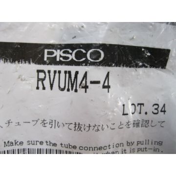 PISCO RVUM4-4 REGULATOR PRESSURE GAUGE UNIT