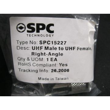SPC TECHNOLGY SPC15227 UHF MALE TO UHF FEMALE RIGHT ANGLE