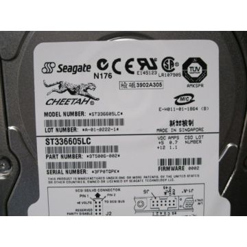 SEAGATE 9T5006-002 DRIVE DISK HARD 9 1GB 80 P ST336605LC