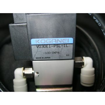 KOGANEI V030E1-PSL-1L VALVE SOL 24VDC 100-0KPA FO