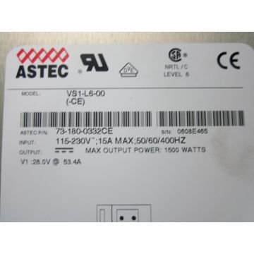 ASTEC VS1-L6-00 POWER SUPPLY 28 VDC 45A