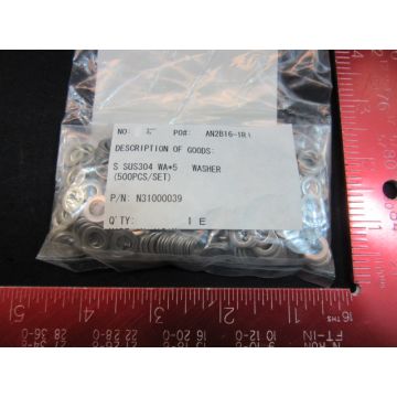 CANON ANELVA N31000039 S SUS304 WA*5 WASHER (BAGS OF 500) 