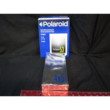 POLAROID Polapan 53 20 Black White Instant Sheet Film ISO 80030 4x5 IN 9x12cm 074100132541 EXPIRED