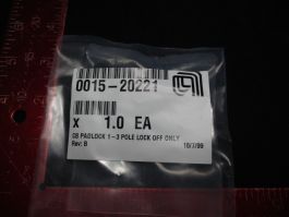 APPLIED MATERIALS (AMAT) 0015-20221 CB PADLOCK 1-3 POLE LOCK OFF ONLY