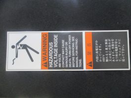 Applied Materials (AMAT) 0060-35041 LABEL WARNING ENGLISH/JAPANESE-PACK OF 110