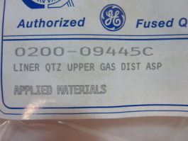 Applied Materials (AMAT) 0200-09445 LINER, QTZ,UPPER, GAS DIST, PRSP3
