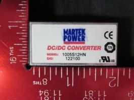 MARTEK POWER 1005S12HN MARTEK POWER DC/DC CONVERTER; 10W 9-18VDC IN SINGLE 5VDC 
