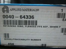 Applied Materials (AMAT) 0040-64336 Ring, Retaining Flanged PPS AEP, 300MM P