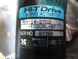 HD SYSTEMS RH-14-2702-E020BL-SP HI-T DRIVE SERVO ACTUATOR and motor