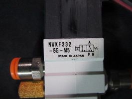SMC NVKF332-5G-M5 3-Port Solenoid Valve harvested off unused system