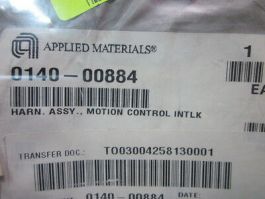 Applied Materials (AMAT) 0140-00884 HARN. ASSY., MOTION CONTROL INTLK
