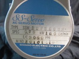 SINFONIA SSM-2075BGMS-C SUMITOMO CYCLO DRIVE CNVX-4105-LB-11 WITH SHINKO SS-SERV