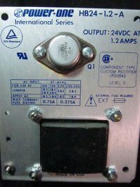 POWER-ONE HB24-1.2-A Power Supply, International Series, Output: 24VDC at 1.2 Am